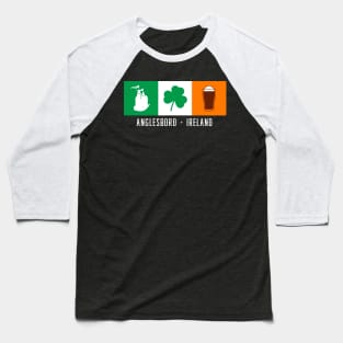 Anglesboro Ireland, Gaelic - Irish Flag Baseball T-Shirt